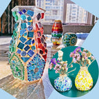 LITMIND Assorted Green Irregular Crystal Mosaic Tiles, 9oz Value Pack - Image 6