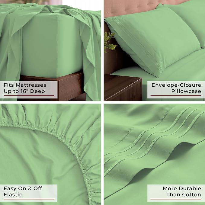 Mellanni California King Sheets Set - Image 5