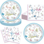 40Pcs Mahjong Party Supplies Plates and Napkins by Unknown