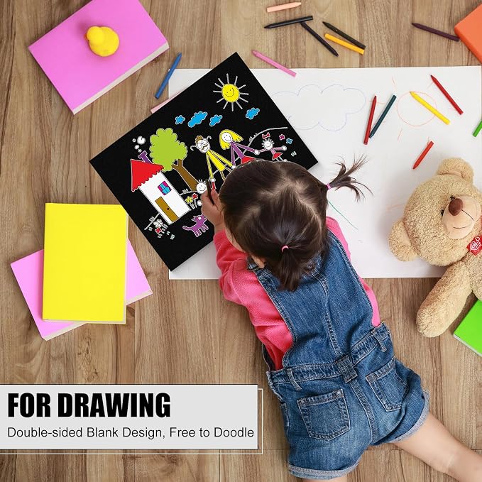 Frienda 50 Pack Black Foam Board Foam Poster Boards 8 x 10 Inch - Image 6