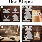 Router Template, 5mm Christmas Clear Cut Board DIY Woodworking Handle Templates - Image 5