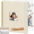 8.5x11 Inch Scrapbook Photo Album, Linen Cover DIY Scrapbooks by Hiwhy