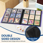 Card Binder, EDUDIIU 9 Pockets Premium Trading Card Binders, Cards Collection - Image 3