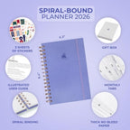 Clever Fox Dated Planner with Tabs 2026 – Weekly & Monthly Spiral Planner with - Image 2