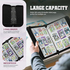 Trading Card Binder with Sleeves 9 Pocket Premium 720 Double Sided Pocket PU - Image 4
