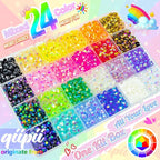 qiipii 24 Color 6mm Jelly Resin Rhinestones - Image 2