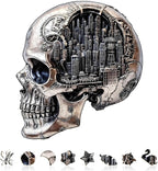 City Skull Puzzles Adults Gifts Wooden 250 Pieces 13.4 * 12.3in by Jollitot