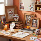 TaoBary 24 Pcs 7.09'' Sugar Skull Cutouts - Image 2