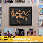 flinelife USA Landmarks Travel Map, Wooden USA Map Puzzle - Image 4