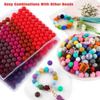 150Pcs Silicone Beads 15mm Mix Color, Bulk Silicone Beads 15mm - Image 5