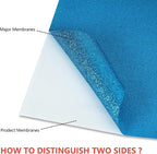 guangyintong Heat Transfer Vinyl Glitter Sky Blue HTV Rolls, Glitter HTV Vinyl - Image 3