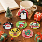 DOZEEZOP 6-Pack Diamond Art Coaster Kit - Image 4