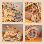 Rowood 3D Puzzles for Adults, Vintage Car Wooden Model Kits to Build, DIY Adult - Image 4