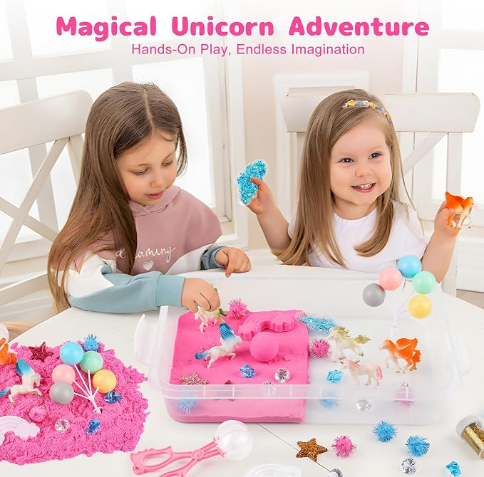 Unicorn Sensory Sand Bin-38 PCS Set - Image 5