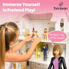Dollhouse People, Bendable Dollhouse Family Set – 9 Poseable Figures Including - Image 5