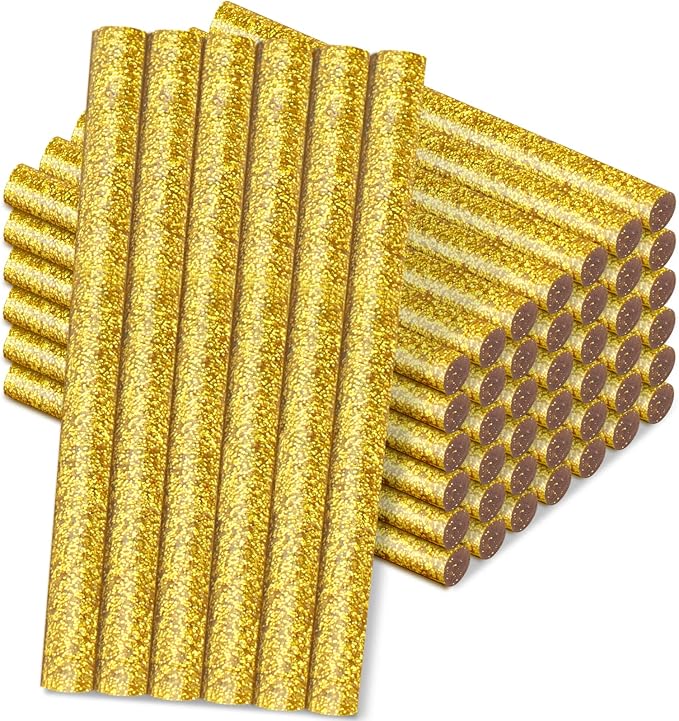 Manarty Glitter Gold Hot Glue Stick, Adhesive EVA Glue Sticks Standard by Manarty