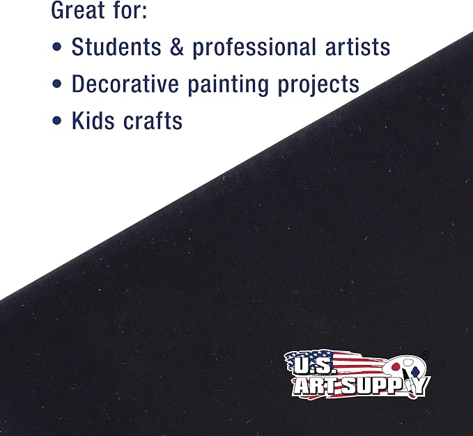 U.S. Art Supply 16 X 20 Inch Black Art Canvas Board Panels 6 Pack - Image 5
