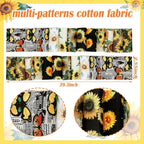 Hosuly 40 Pcs Sunflowers Jelly Fabric - Image 2