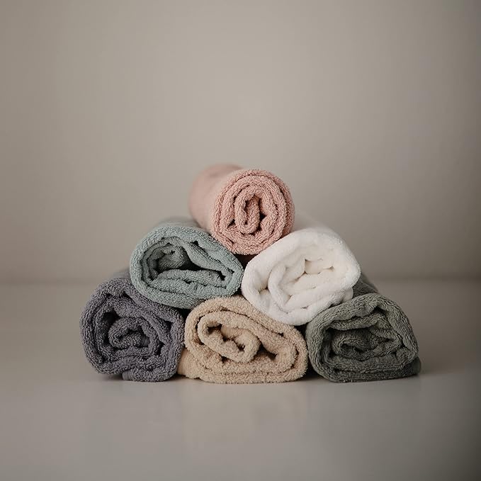 mushie Baby Hooded Towel | Organic Cotton (Tradewinds)