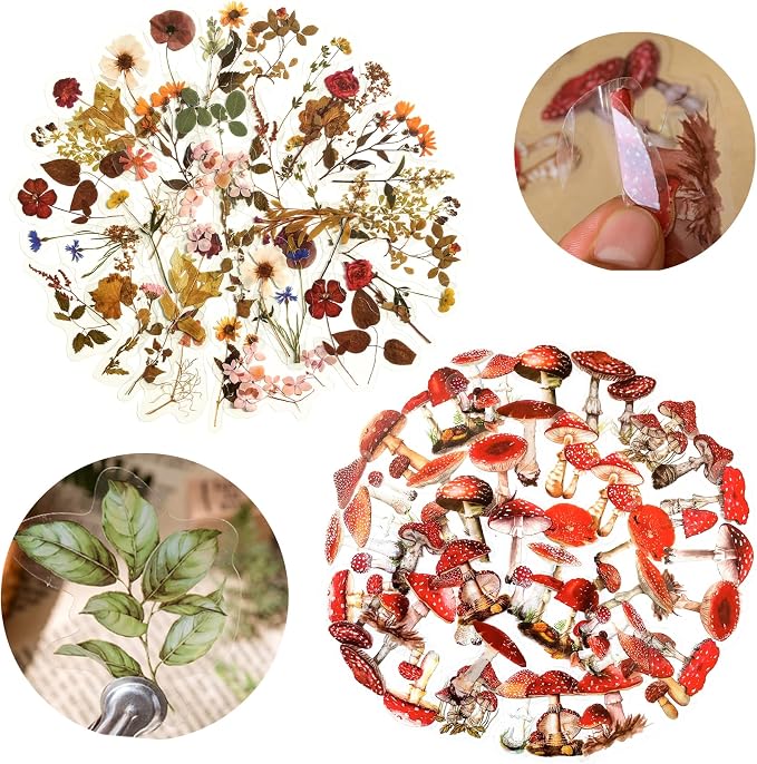 Yoksas Nature Floral Plant Stickers Set - Image 3
