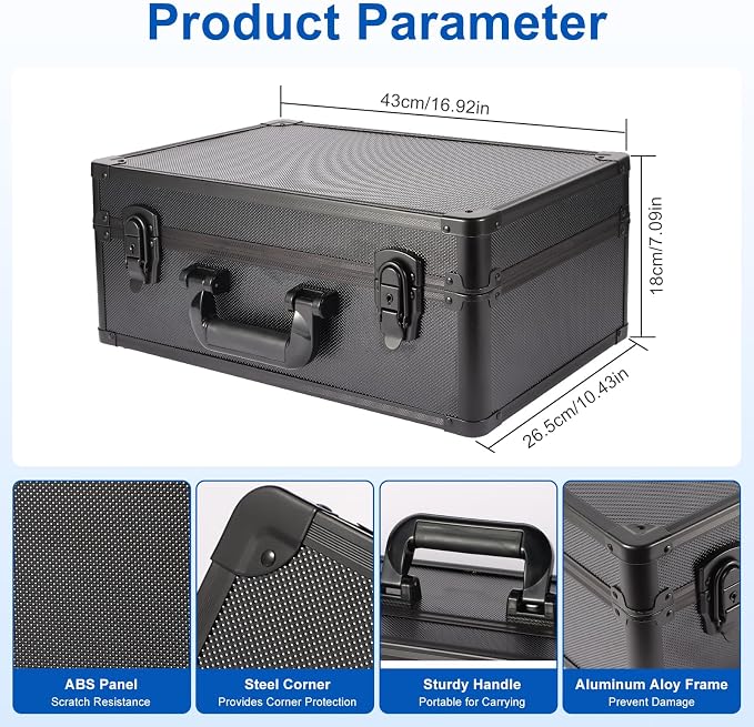 EcoVibe Graded Card Case, Aluminum Alloy Trading Card Storage Box - Image 4