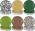 Funnymoom 60 Pcs 7 Inch Jungle Safari Paper Plates Forest Animal Plates by Funnymoom