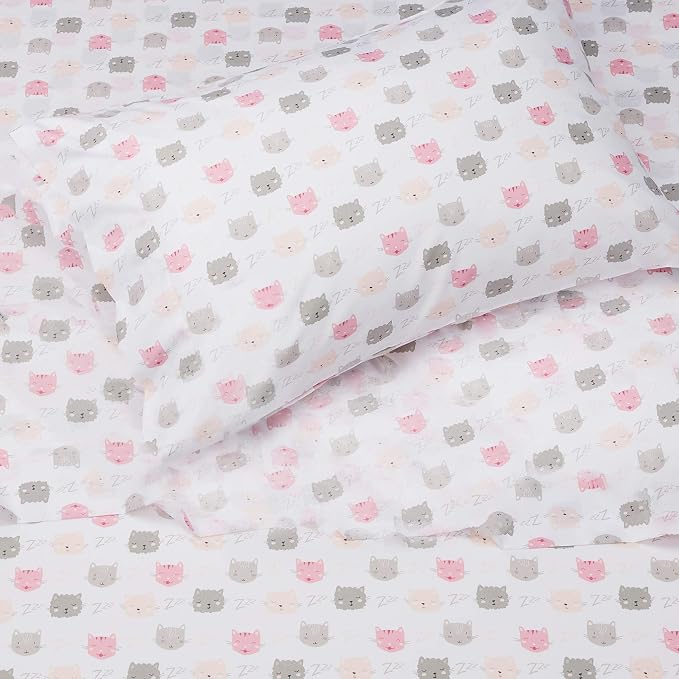 Amazon Basics Kid's Soft Easy-Wash Lightweight Microfiber 3-Piece Sheet Set - Image 3