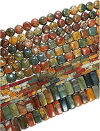 25Pcs 16mm Smooth Coin Natural Red Creek Jasper Beads - Image 6