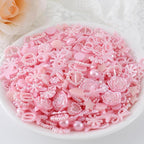 Chenkou Craft Pink Random 100g/lot 4-20mm Half Round Imitation Pearls Seastar - Image 4