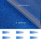 HTVVETUR Glitter HTV Vinyl Rolls Heat Transfer Vinyl - Image 4