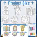 Soulchen 24 Sets Christian Cross Craft Kit, Vbs Religiou Color Your Own Cross - Image 2