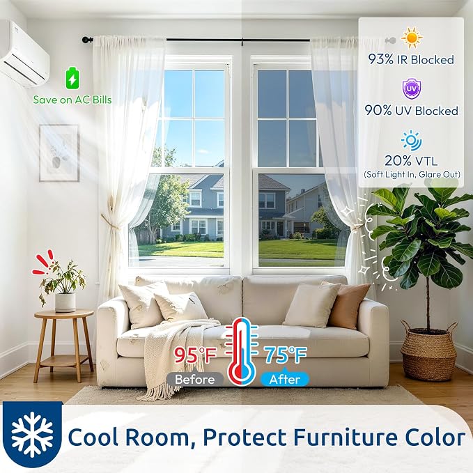 rabbitgoo Window Privacy Film One Way Window Tint - Image 2