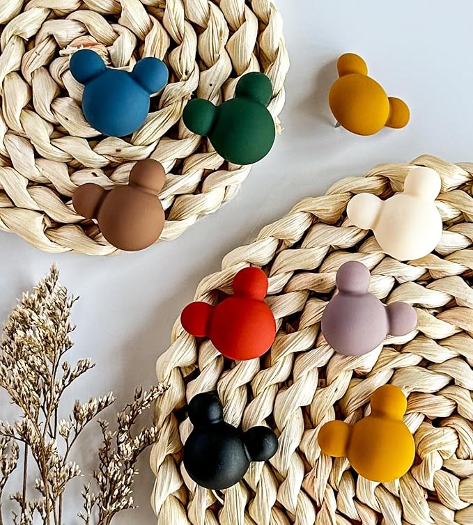24 Pcs Cute Push pins, Colorful Decorative thumbtacks, Mouse Push pins - Image 5