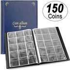 150 Pockets Coin Album, Penny Collecting Book, Souvenir Coins Collection Holder - Image 6