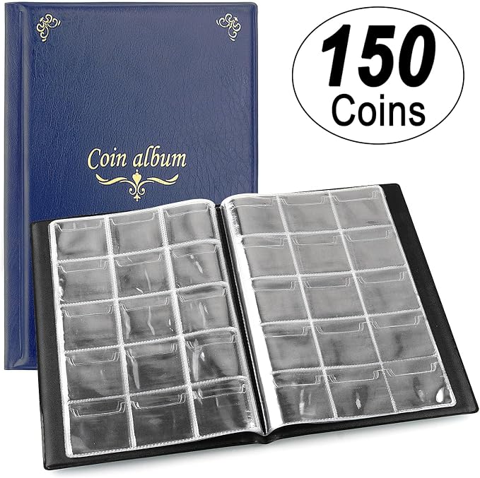 150 Pockets Coin Album, Penny Collecting Book, Souvenir Coins Collection Holder - Image 6