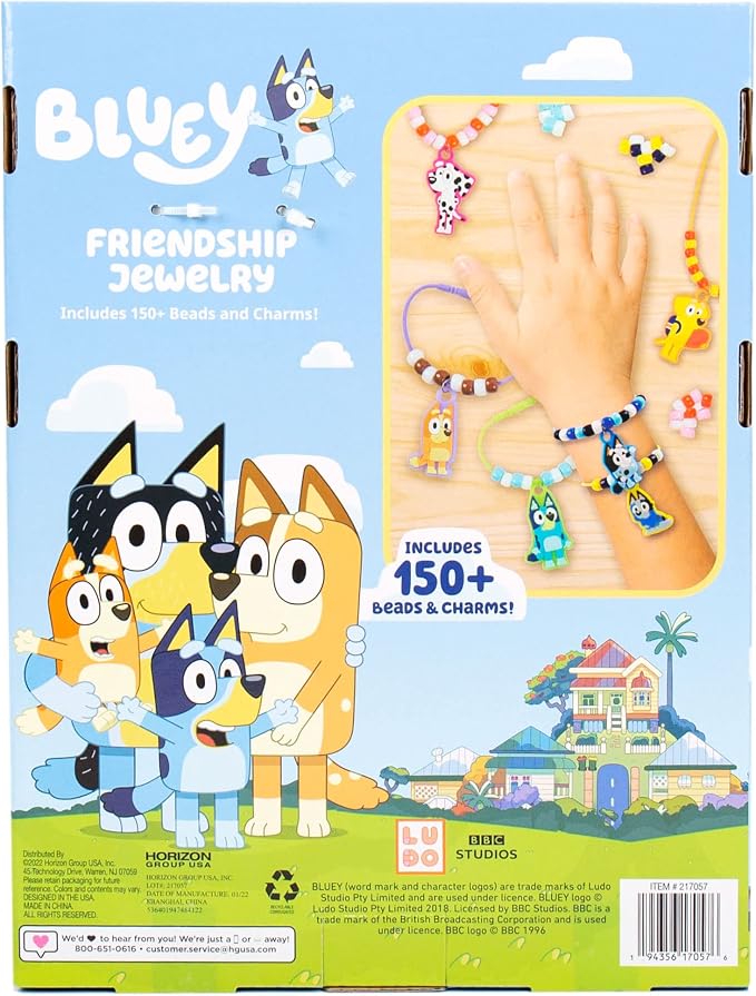 Bluey Friendship Jewelry, Create 4 Charm Bracelets & 2 Charm Necklaces - Image 6
