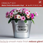ORACAL 631 Matte Black Vinyl Durable Roll Easy to Weed Permanent Adhesive Craft - Image 3