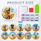 EWJRNSF 10 PCS Dog Diamond Art Coasters DIY Kit - Image 2