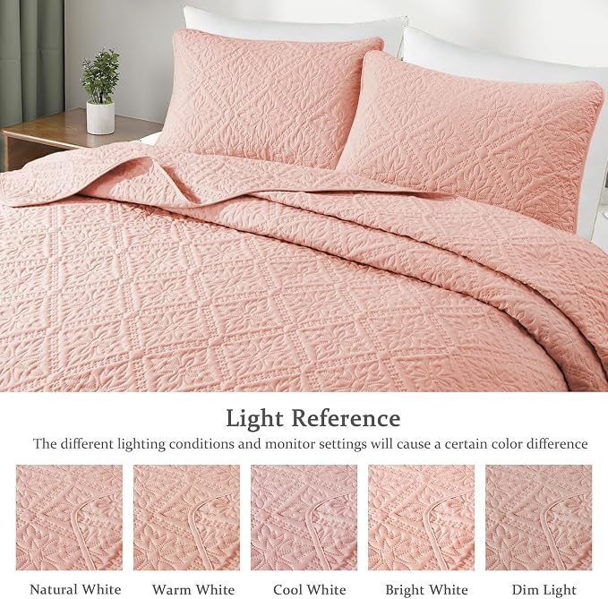 Exclusivo Mezcla Queen Quilt Bedding Set, Lightweight Soft Bedspreads Coverlets - Image 3