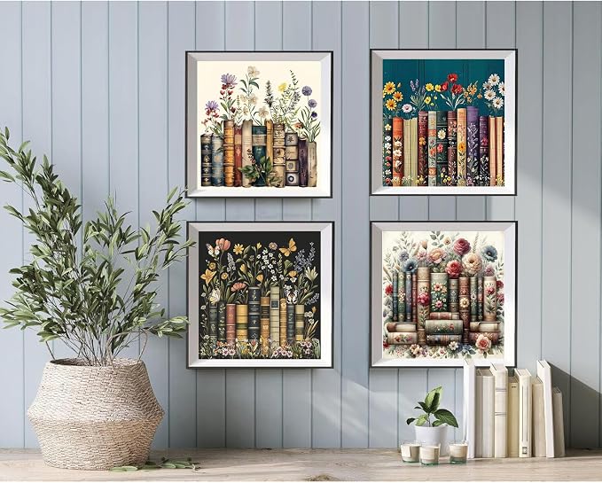 EIBEILI Diamond Art Kits for Adults-4P Book Flowers Diamond Painting Kits | - Image 5