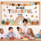 Thanksgiving Pumpkin Bulletin Board Decorations Fall Classroom Decors Leaves - Image 6