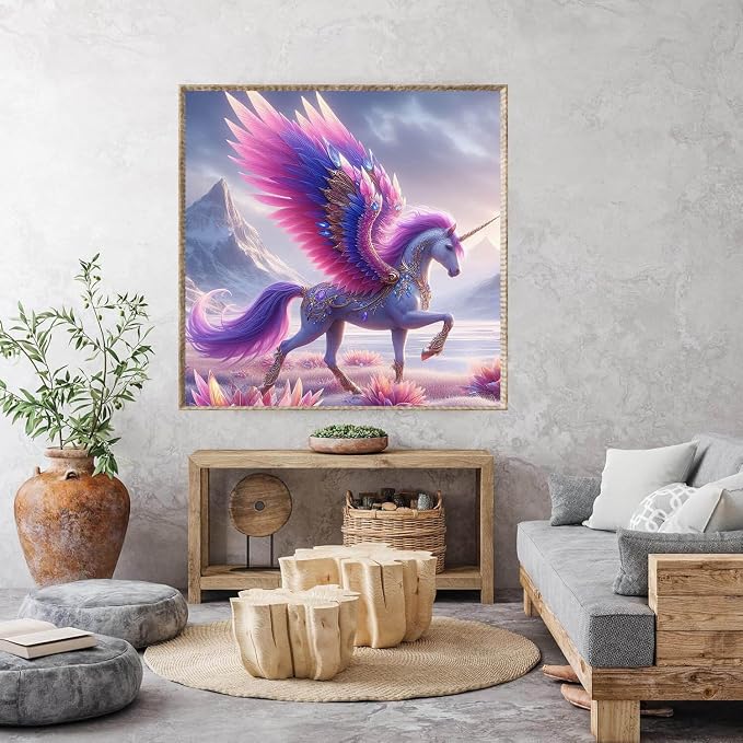 Unicorn Diamond Art Kits for Adults, Full Drill Animal Diamond Painting Kits - Image 4