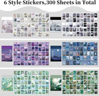 600 Pieces Washi Sticker Set, 12 Set Scrapbooking Diary Planner Album Diary - Image 4