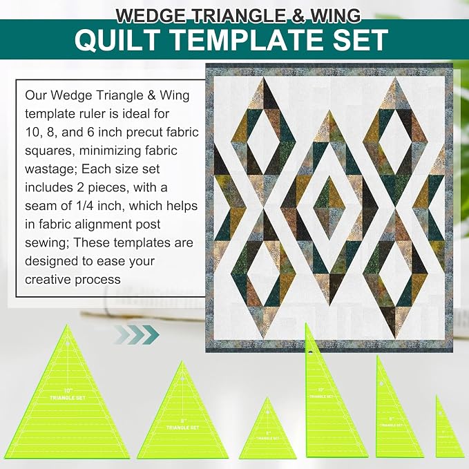 Kigley 3 Set Tall Triangle Rulers - Image 4