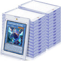 50ct Magnetic Card Holders Cases, 35pt Acrylic Baseball Hard Plastic Card Case by Homthy