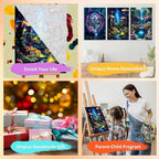 3 Pack Framed Paint by Numbers for Adult - Image 7