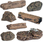 7pcs Diorama Supplies Fake Rocks, Artificial Garden Figurines Tree Stump by EOIVSH