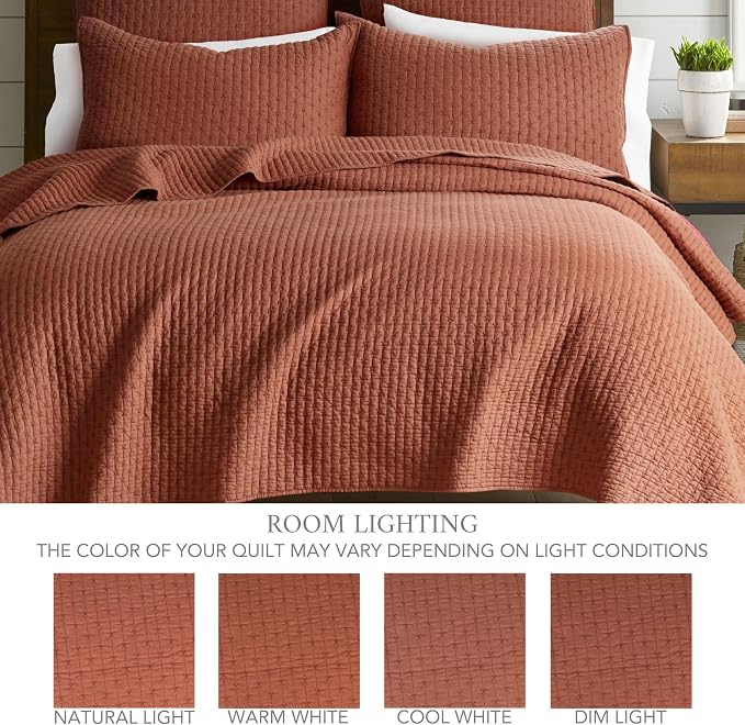Levtex Home Cross Stitch Reversible Twin XL/Twin Quilt Set - Image 4