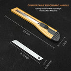 Nicpro 15 PCS Utility Knife Box Cutters Retractable Razor Knife 9mm - Image 7