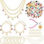 352 Pcs Assorted Charms for Jewelry Making, Mixed Enamel KC Gold Alloy Letter by Unknown